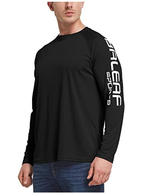 BALEAF Men's Long Sleeve UV Shirts Sun Protection UPF 50+ Shirt SPF Lightweight Quick Dry Rash Guard for Hiking Fishing