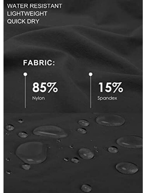 BALEAF Men's Running Pants Elastic Waist Lightweight Jogging Stretch Golf Workout Pants with Zipper Pockets