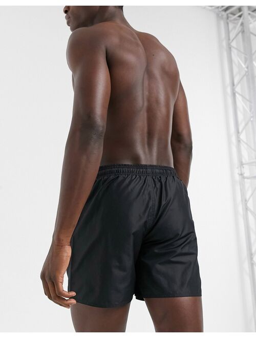 adidas performance adidas badge of sport logo swim shorts in black