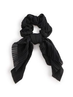 Solid Black Bow Scrunchie