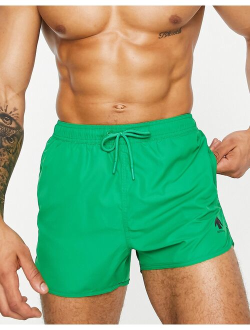 Bershka swim shorts in light green