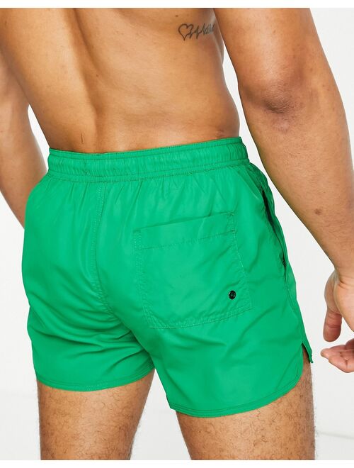 Bershka swim shorts in light green