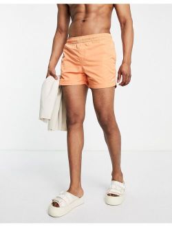 swim shorts in orange