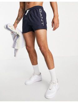 GANT swim shorts in navy with side logo