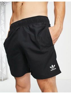essentials swim shorts in black