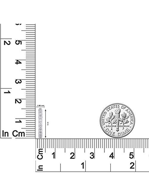 Finerock 1/4 Carat to 1/2 Carat Round White Diamond Ladies Hoop Earrings in 10K Gold or 950 Platinum