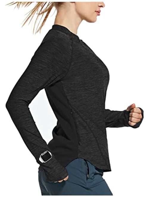 BALEAF Women's Quick Dry Shirts Long Sleeve for Running Hiking Workout UPF50+ SPF Lightweight Pullover