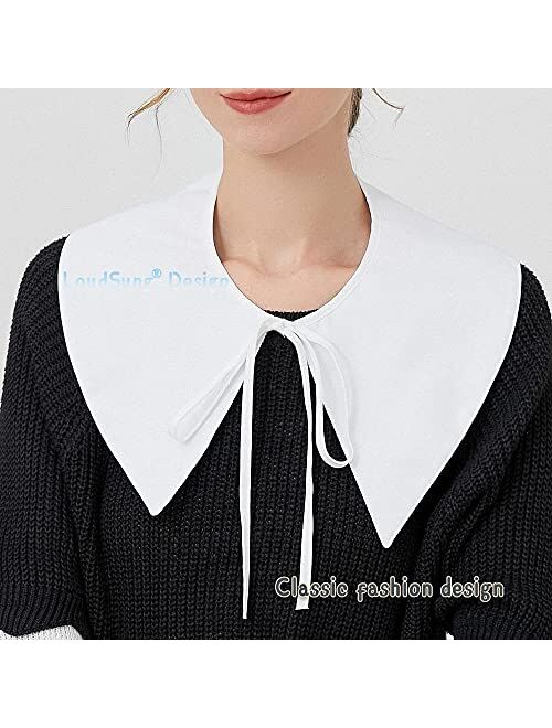 LoudSung Fake Collar Detachable Blouse False Collar Half Shirts Collar Little Shawl Top Elegant for Women Girls
