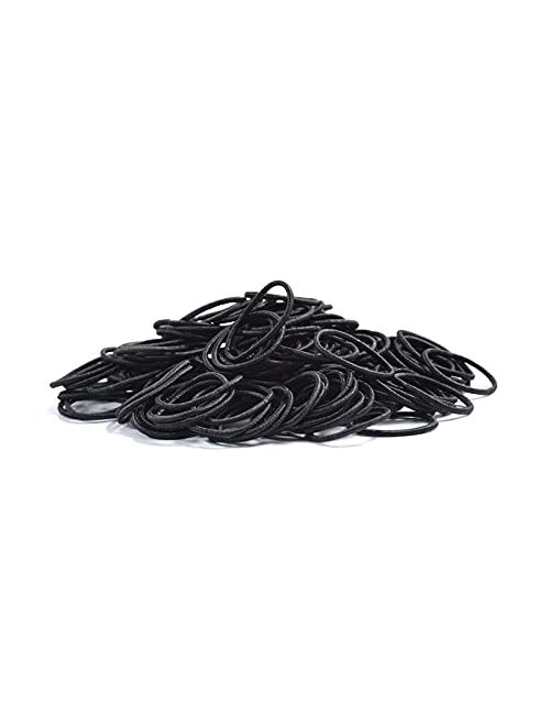 Youxuan Small Hair Elastics for Girls, Soft and Comfy Rubber Bands, 100 PCS Hair Ties