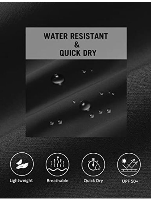 BALEAF Women's Golf Skorts 5 Pockets with Zip 18" UPF 50+ Hiking Skirt Quick Dry Lightweight Skirts Outdoor Casual