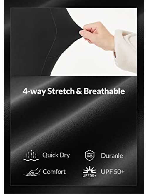 BALEAF Girls Riding Pants Equestrian Horse Kids Riding Breeches Tights Youth Knee-Patch Schooling Pocket UPF50+