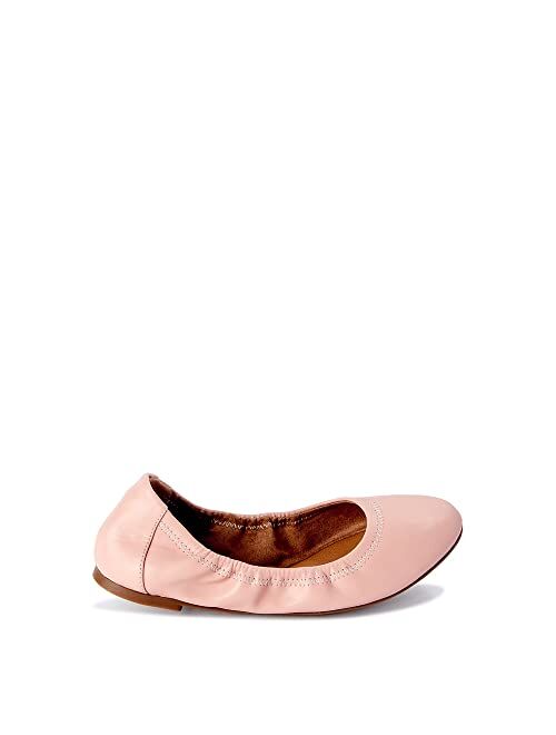 Time and Tru Women's Scrunch Ballet Flats