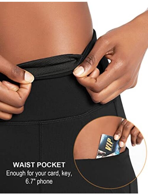 BALEAF Women's 7" Athletic Long Shorts High Waisted Running Bermuda Shorts with Pockets