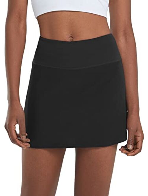 BALEAF Women's Pleated Tennis Skirts High Waisted Lightweight Athletic Skorts Skirts with Shorts Pockets
