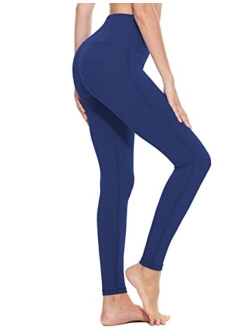 Women's Workout Leggings High Waisted Capri Yoga Pants Tummy Control Squat Proof Capris Leggings Pocket