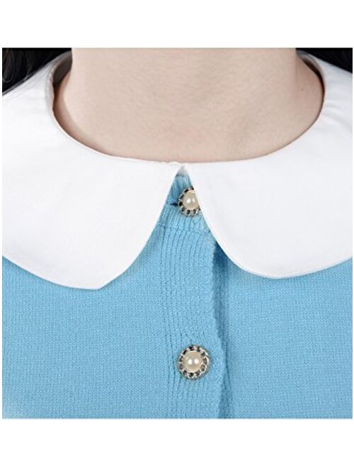 Blulu Detachable Collar Dickey Collar Blouse Shirt False Collar for Women