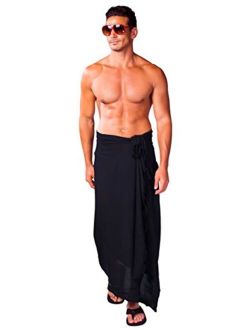 1 World Sarong Mens Solid Color Sarong