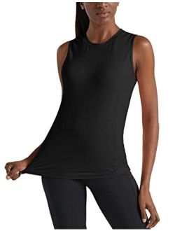Women's Sleeveless Workout Shirts Lightweight UPF 50  Running Tank Tops for Yoga, Everyday Casual