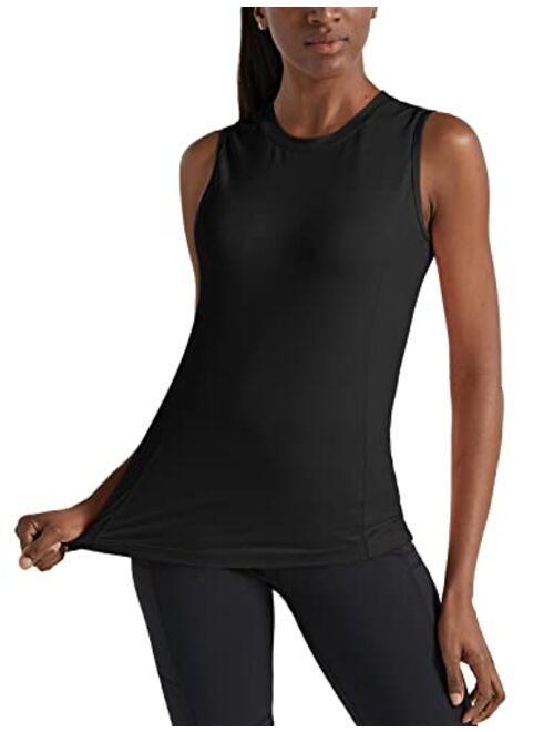 BALEAF Women's Sleeveless Workout Shirts Lightweight UPF 50+ Running Tank Tops for Yoga, Everyday Casual