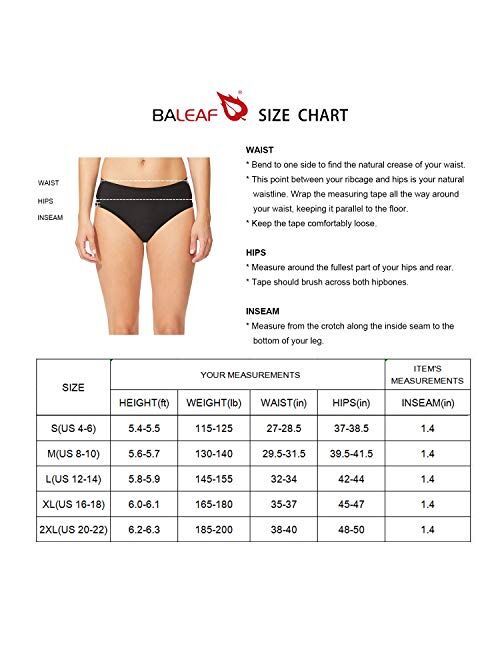 Baleaf Women's Cycling Underwear Padded Bike Shorts Biking Bicycle Clothing Gear Briefs Spin Undershorts