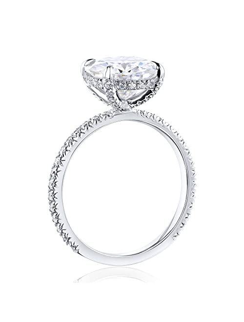 Kobelli Forever One Moissanite Wrap Basket Engagement Ring