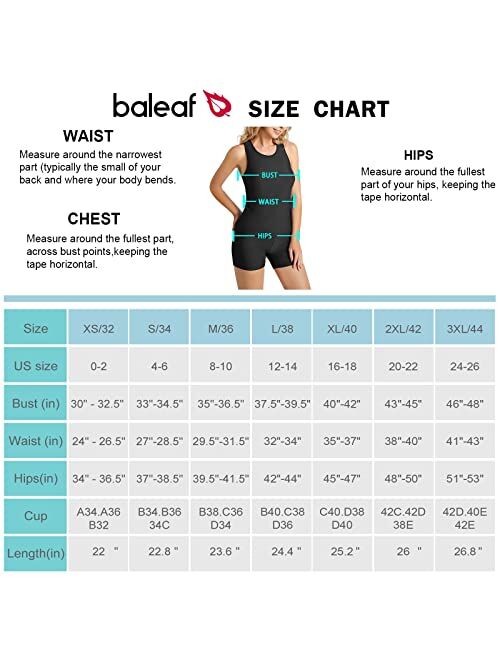 Buy BALEAF Women's Modest Tankini Swimsuits with Shorts Tummy Control ...