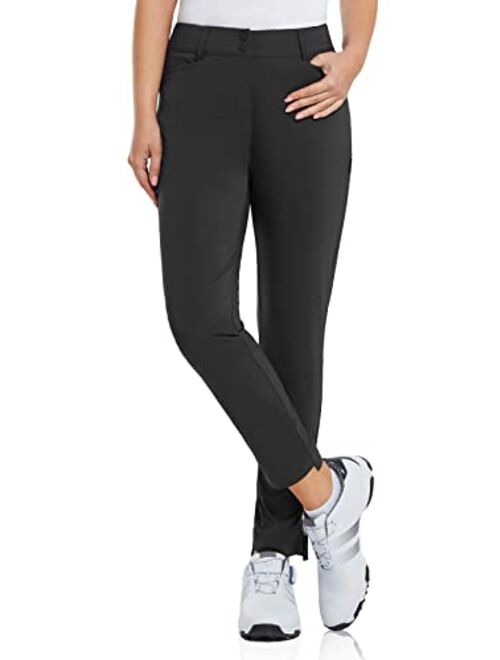 BALEAF Womens Golf Pants with Pockets Stretch Slim High Waist Quick Dry Lightweight Plus Size Womens Golf Apparel