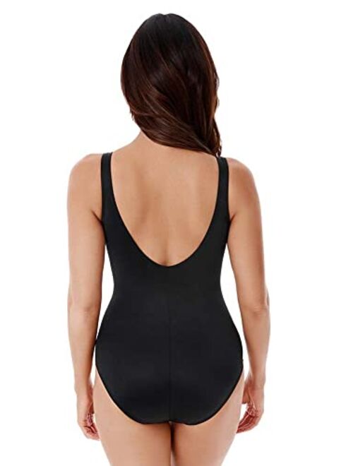 Miraclesuit Women's Swimwear Illusionists Circe Soft Cup Tummy Control One Piece Swimsuit