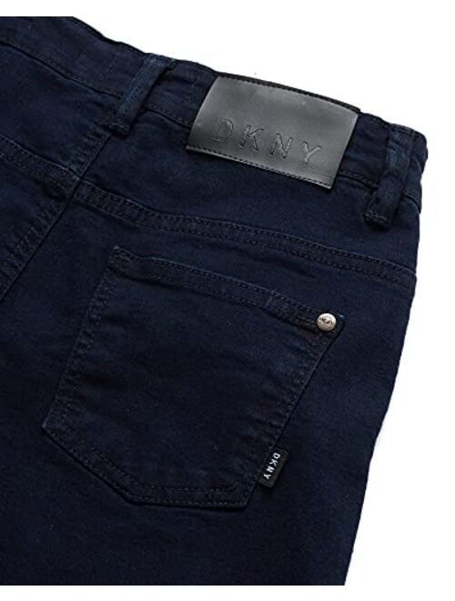 DKNY Boys' Jeans - 5 Pocket Button Fly Stretch Denim Skinny Jeans (Size: 8-18)