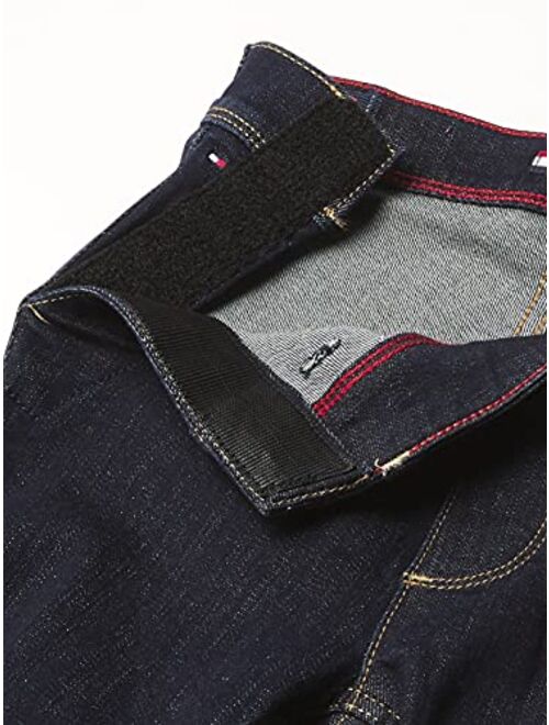 Tommy Hilfiger Boys Adaptive Seated Slim Straight Fit Jeans with Velcro Brand Closure Fly