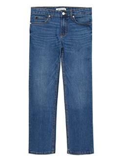 Boys' Skinny Jeans, Super Soft Stretch Denim, Slim Fit, 5 Pockets & Zipper Closure