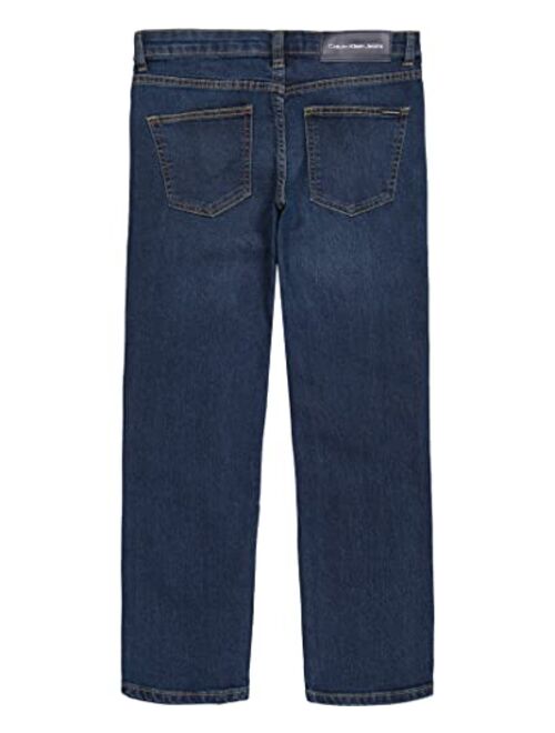 Calvin Klein Boys' Skinny Jeans, Super Soft Stretch Denim, Slim Fit, 5 Pockets & Zipper Closure