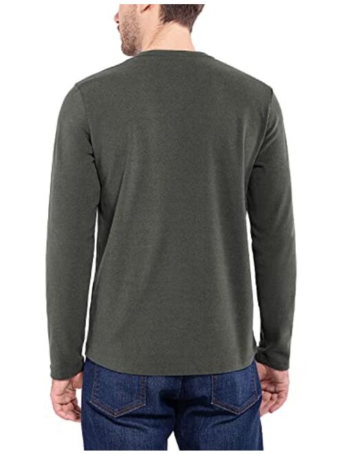 BALEAF Men's Thermal Base Layer Long Sleeve Shirts Crewneck Top Fleece Lined Midweight Underwear Shirts