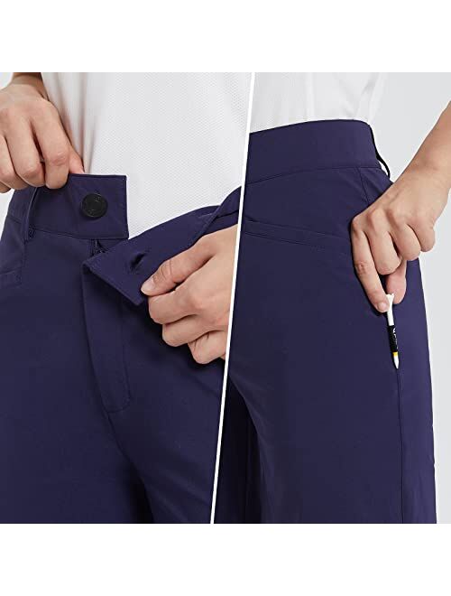 BALEAF Women's Golf Shorts Stretch 7" Hiking Summer Shorts Quick Dry Bermuda Shorts with Pockets