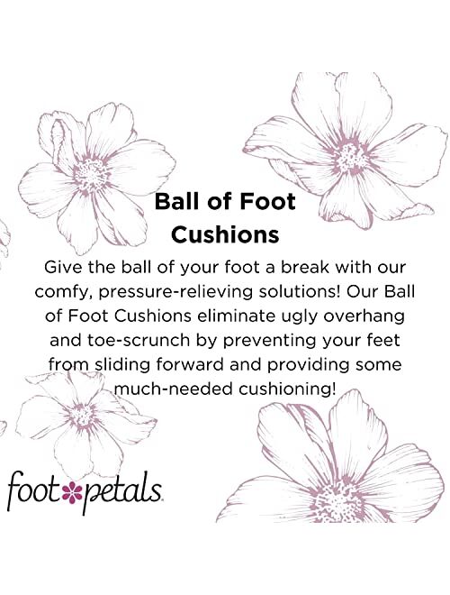Foot Petals Women's Gel Ball of Foot Cushion, 1 Pair (2-Pack)