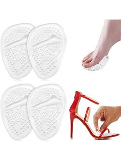 LONTIME Metatarsal Pads Metatarsal Pads for Women Ball of Foot Cushions 2 Pairs Foot Pads All Day Pain Relief and Comfort One Size Fits Shoe Inserts for Women