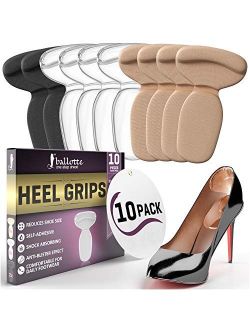 Ballotte 10 Heel Cushion Inserts for Women Shoes [Extra Soft Heel Protection] Self-Adhesive and Shock Absorbing Heel Pads, Sticky Heel Grips, Add Extra Comfort and Volume