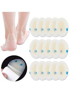 Pnrskter Blister Bandages, Blister Pads (15PCS) Gel Blister Cushions, Blister Pads, Hydrocolloid Seal Adhesive Bandages for Fingers, Toes, Heel Blister Prevention & Recov