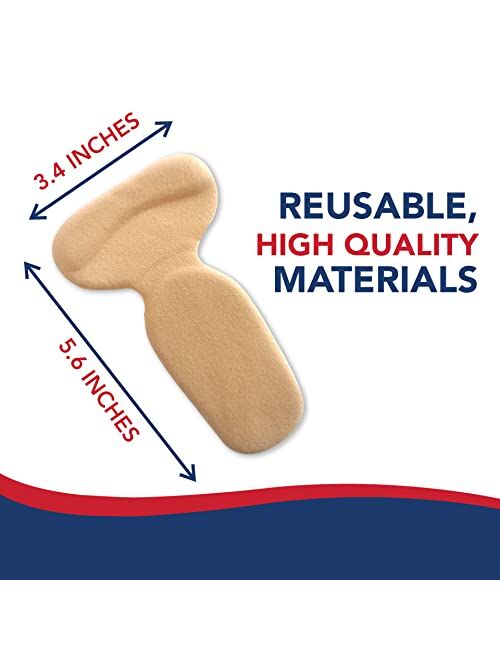 Dr. Arthritis Doctor Developed Heel Inserts for Women and Men, Reusable Heel Pads for Shoes That are Too Big/Loose Boots, High Heel Grips Blister Protectors Heel Cushions