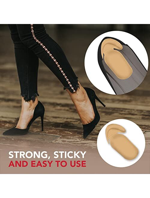 Dr. Arthritis Doctor Developed Heel Inserts for Women and Men, Reusable Heel Pads for Shoes That are Too Big/Loose Boots, High Heel Grips Blister Protectors Heel Cushions