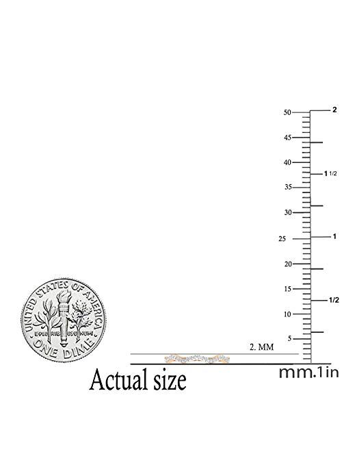 Dazzlingrock Collection 0.10 Carat (ctw) Round White Diamond Bridal Wave Wedding Anniversary Band 1/10 CT, Available In 10K/14K/18K Gold & 925 Sterling Silver