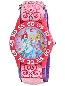 Princess Kids' Cinderella, Ariel & Rapunzel Time Teacher Watch