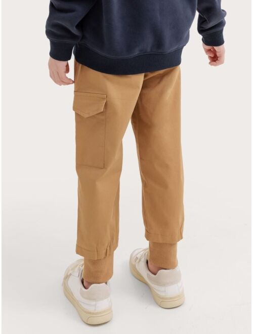 Shein Boys Flap Pocket Jogger Pants