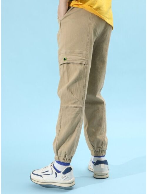 Shein Boys Solid Cargo Pants