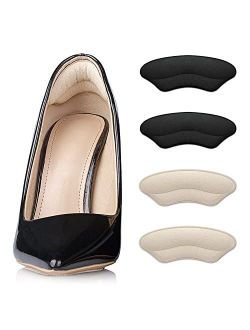 BIGIICO Heel Grips Liner Cushions Inserts for Loose Shoes, Heel Pads Snugs for Shoe Too Big Men Women, Filler Improved Shoe Fit and Comfort, Prevent Heel Slip and Blister