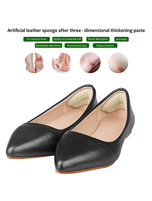 BIGIICO Heel Grips Liner Cushions Inserts for Loose Shoes, Heel Pads Snugs for Shoe Too Big Men Women, Filler Improved Shoe Fit and Comfort, Prevent Heel Slip and Blister