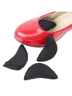 Suoirblss 3 Pairs Toe Filler & Shoe Inserts to Make Big Shoes Fit Shoe Filler Improved Shoe Fit and Comfort for Men & Women High Heels Flats Dress Shoes