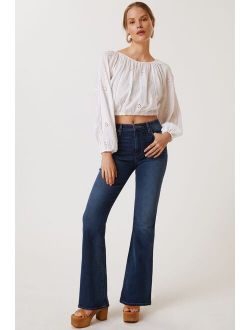 Petite Holly High-Rise Flare Jeans