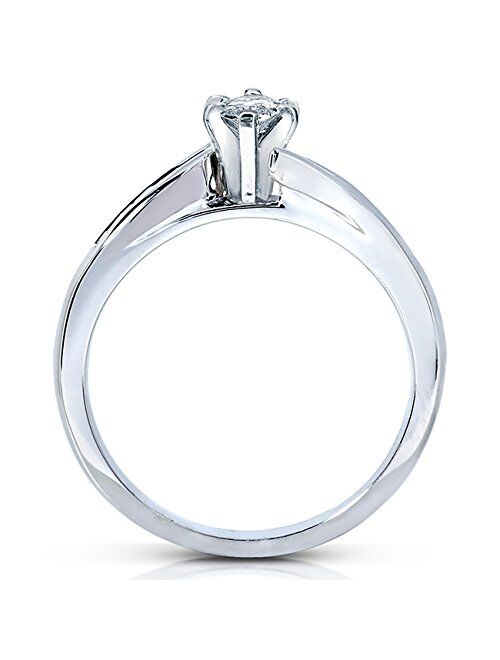Kobelli Marquise Diamond Engagement Ring 1 Carat (ctw) in 14k White Gold