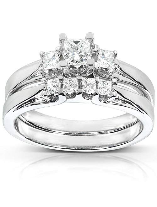 Kobelli Diamond Wedding Set 1/2 carat (ctw) in 14K White or Yellow Gold
